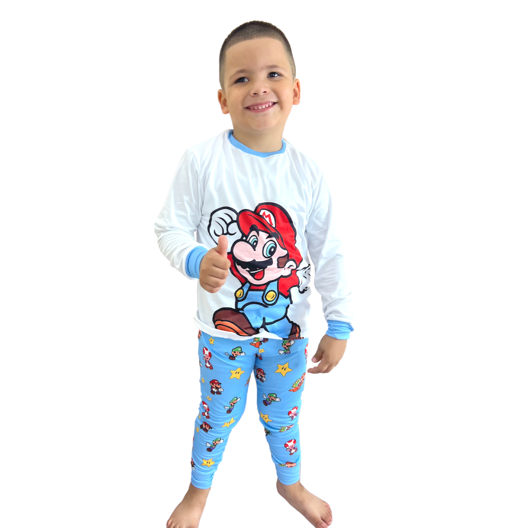 Pijama super mario niño 2025