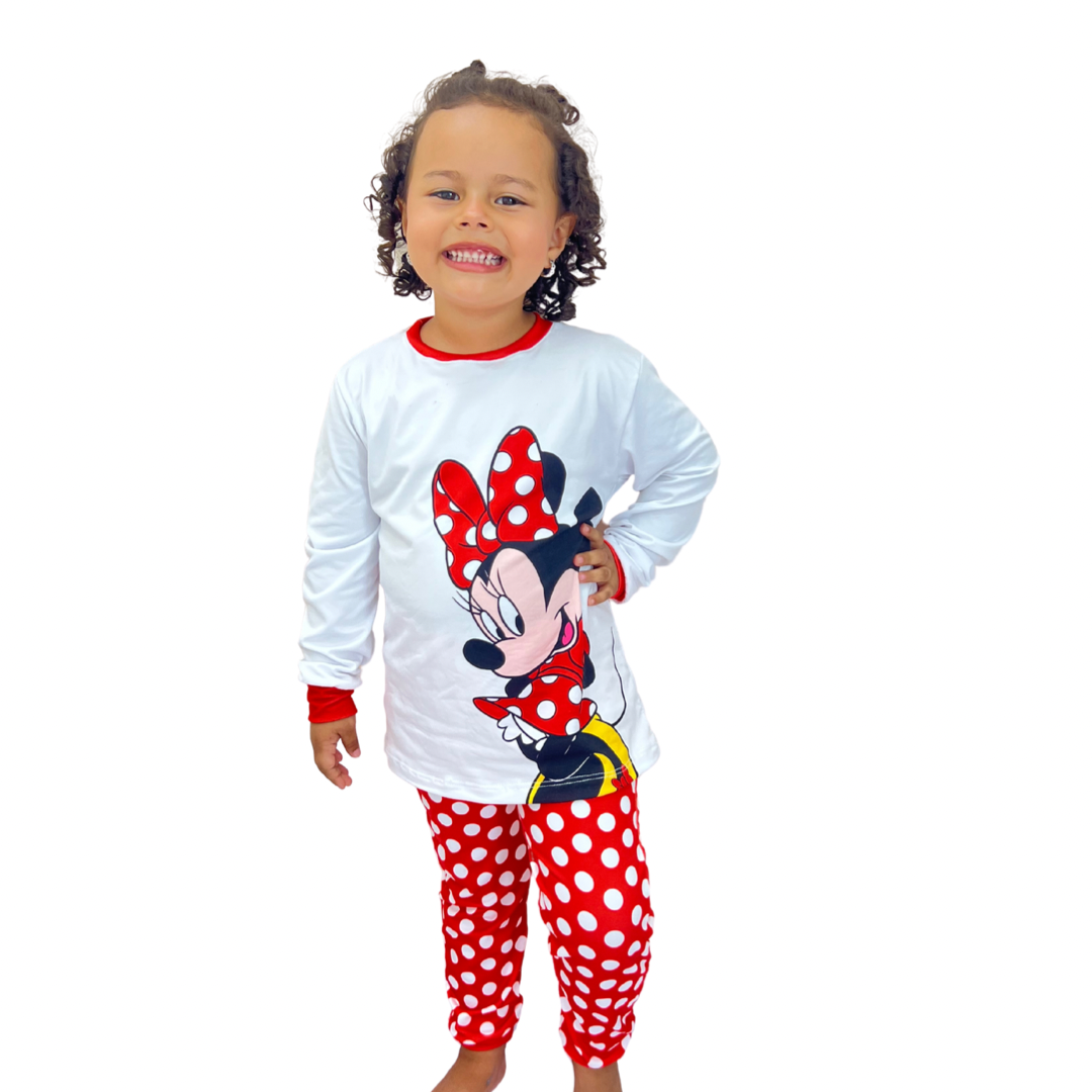Disney Pijama de Una Pieza para Niñas Pijama Entero Niña de Polar Invierno  Mono Pijama de Stitch Minnie Jack Skellington (Rojo Minnie,2-3 Años):  : Moda